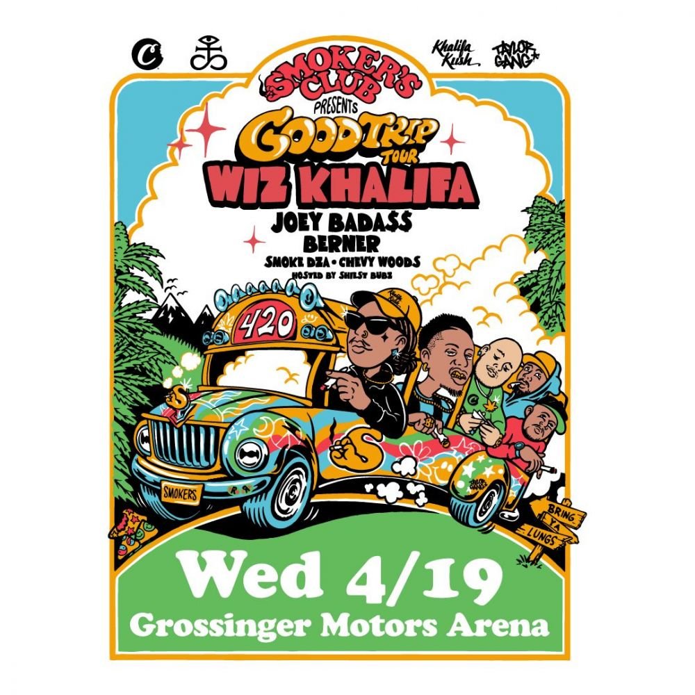 Good Trip Tour: Wiz Khalifa, Joey Bada$$, BERNER, Smoke DZA, and Chevy Woods